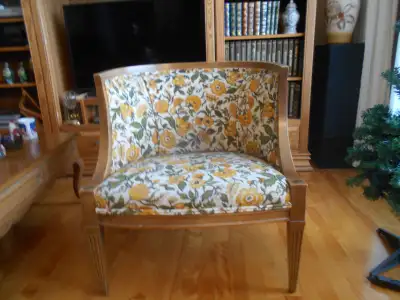 1-CHAISE-FAUTEUIL DE SALON 1960,DE COLLECTION., View more