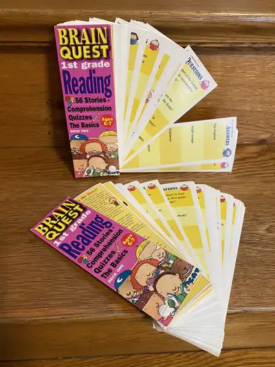 Brain Quest Grade 1 Reading Comprehension decks 1 AND 2, View more