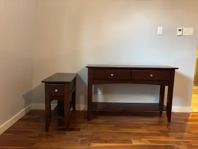 Wood Sofa and End Table, View more