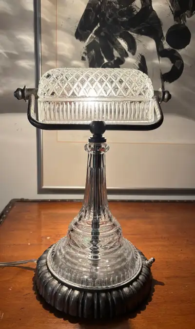 Vintage Clear Crystal Desk Lamp , View more