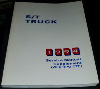 94 S/T SUPPLEMENT Truck Repair Manual