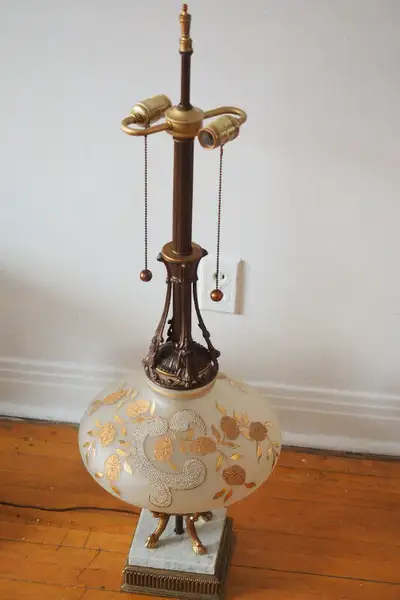 Lampe en bronze antique - antique bronze lamp, View more