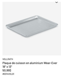 Demi-plaques de cuisson en aluminium