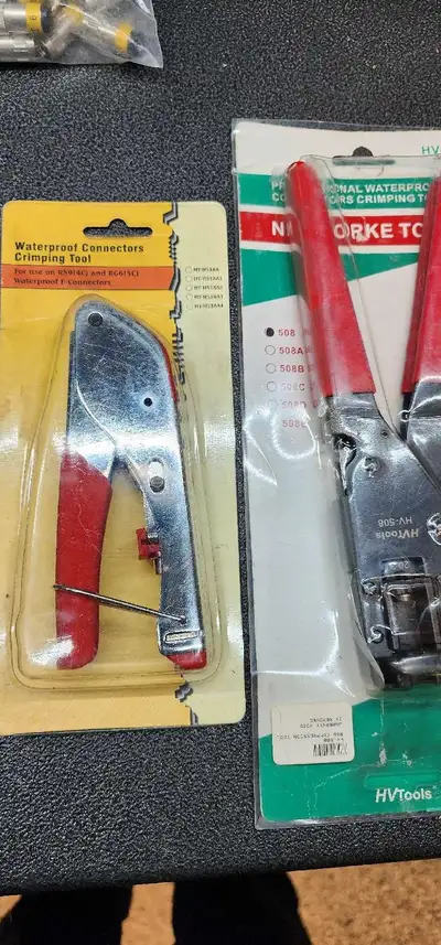 Coaxial Cable Crimping Tools and Supplies, View more