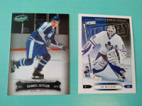Toronto Maple Leafs Darryl sittler and Ed belfour trading cards