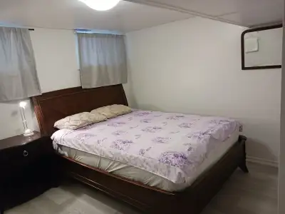 The new private day room with a queen-size bed