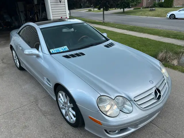 2007 SL Mercedes Benz silver on Black convertible glasstop-mint  in Cars & Trucks in St. Catharines - Image 3