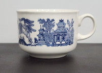 Large Churchill England Blue Willow Cup