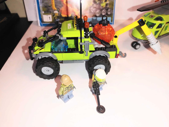 LEGO-Volcano Supply Helicopter & Volcano Exploration Truck in Toys & Games in St. Catharines - Image 3