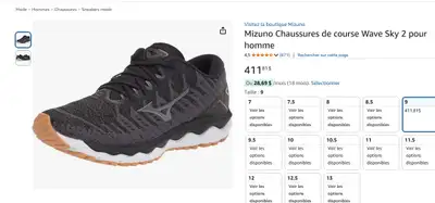 Mizuno - sneakers Wave Sky 4 Man 8us Home Clean, View more