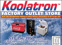 Koolatron dual zone built-in 2-door 24"beverage fridge