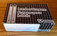 Full Box of Dixon white lumber crayons