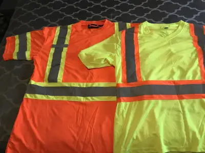 2 - High Visibility Safety T Shirts ( 2XL and XL Sizes )., View more