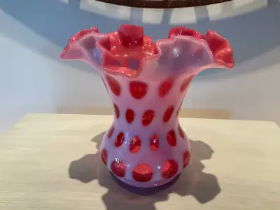 FENTON Glass Vase, View more