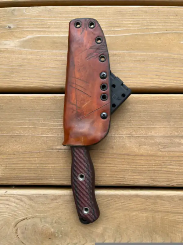 Busse Swamp Rat - Ratmandu knife with BuyBrown custom sheath64639724571521123