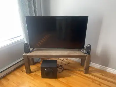 Télévision 50 pouces avec système de sons logitec, View more