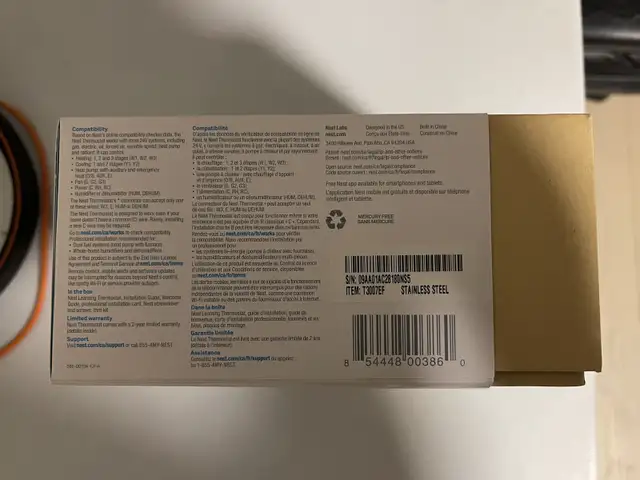 Nest Learning Thermostat65636566032643124