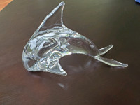 Crystal Dolphin Signed Barbini