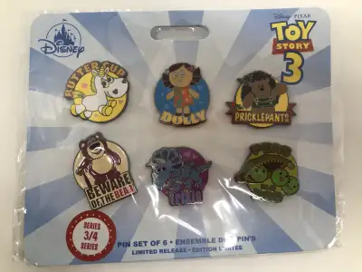 Authentic Toy Story 3 Pin Set – Limited Release, View more