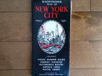 Vintage Map (1950's) New York City NY


