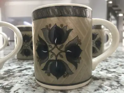 6 Intaglio Mikasa Coffee Mugs, View more