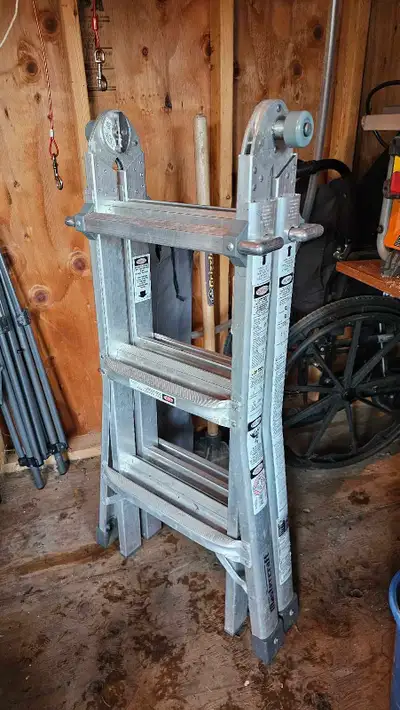 Mastercraft foldable extension ladder, View more