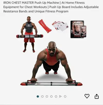 Iron chest master push up machine, View more