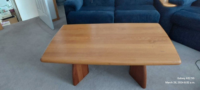 SOLID teak coffee table in Coffee Tables in Calgary