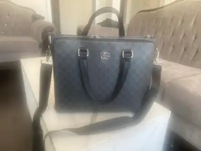 Gucci briefcase laptop business bag black, View more
