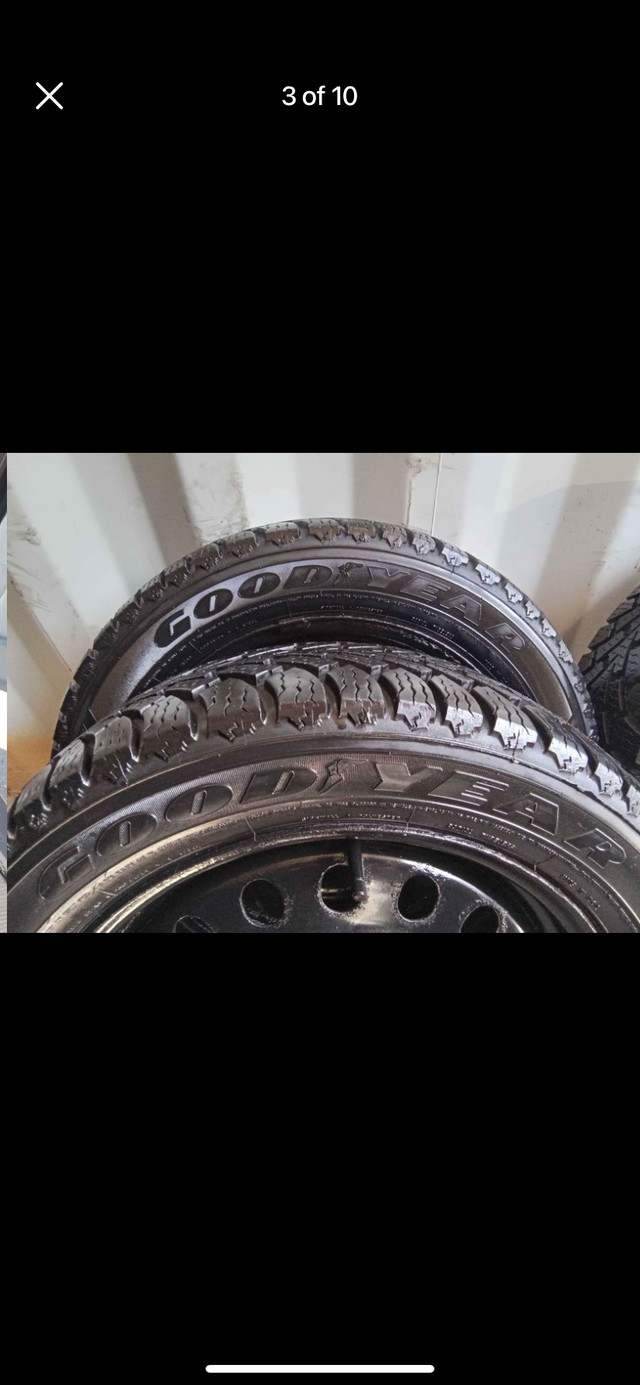 Set of 4 GOOD YEAR winter tires with rims(225 50 17) pattern (5× in Tires & Rims in Oakville / Halton Region