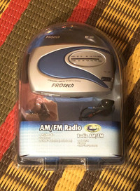 NEW vintage Protech AM/FM portable armband sports radio