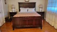 6 piece hardwood bedroom set