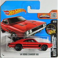 Hot Wheels 1/64 '69 Dodge Charger 500 Five Hundred Diecast Cars