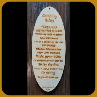 “Camping Rules” Sign
