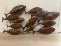 Fish wall art metal