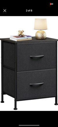 2 Drawer Dresser for Bedroom, Small Dresser with 2 Drawers, Beds