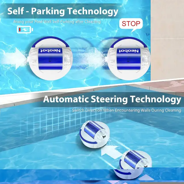 Neobot X1 2024 New Robotic Pool Cleaner, Cordless Robotic Pool in Hot Tubs & Pools in City of Toronto - Image 5