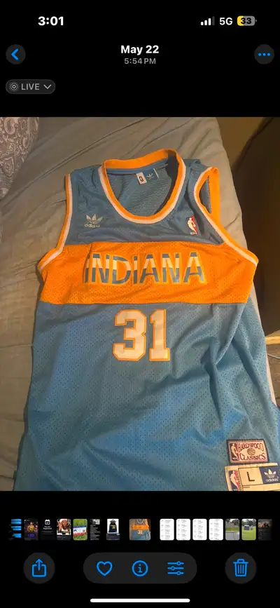 Reggie miller hardwood classics nba jersey , View more
