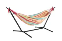 Double Hammock with Stand and Carrying Case Hanging Hardware