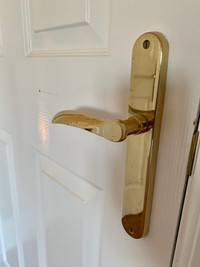 Solid brass door hardware