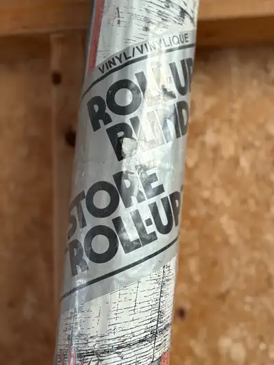 Brand New Roll up vinyl blinds (never been opened), View more