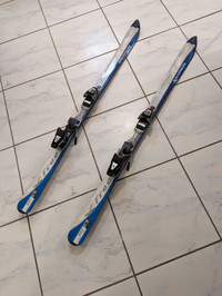 151cm Salomon XFree7 skis with bindings 