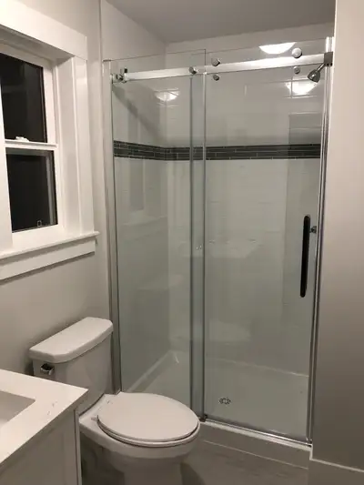 Shower door installation, View more
