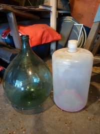 Two  large plastic jugs
