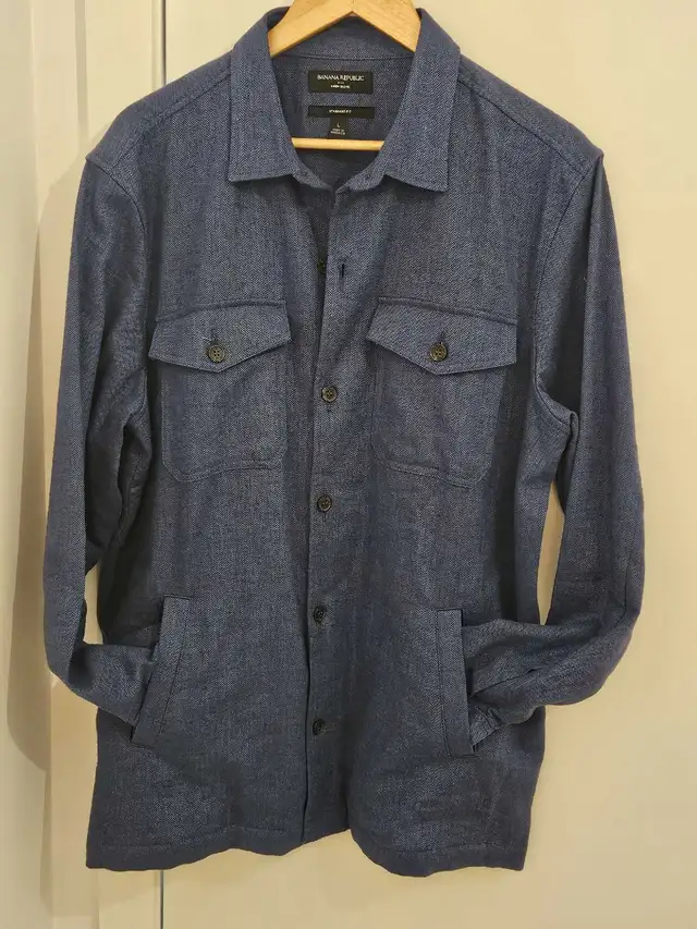 Banana Republic Men's jacket in linen mix, size large in Men's in City of Montréal - Image 4