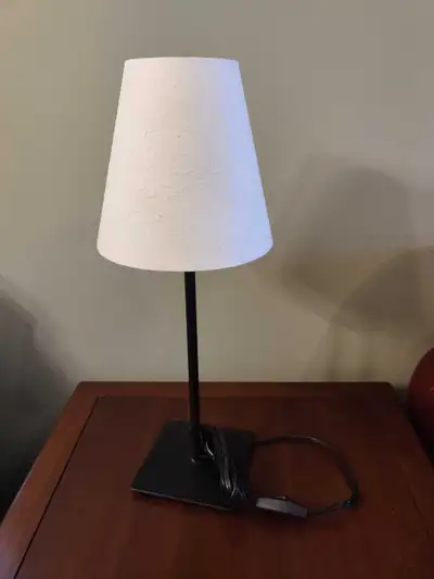 Decorative desk lamp with paper shade (19" height), View more