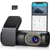 2K Front Dash cam Built-in WiFi 150°Car Camera with Night Vision