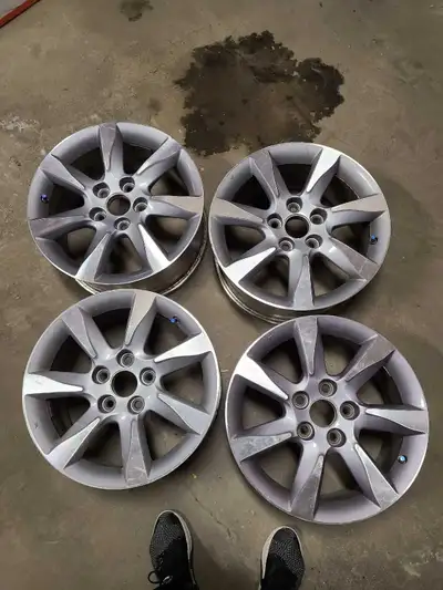 4 17" Acura TL rims. No dents or cracks. Comes with sensors. Located in Panorama hills NW community....