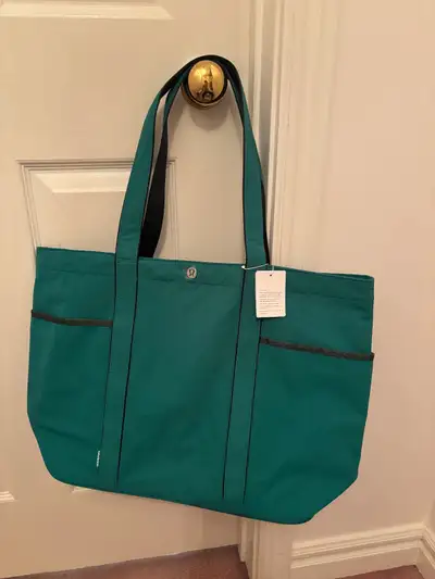 Lululemon green shoulder bag, View more