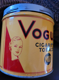 Vogue Cigarette Tobacco Tin - Vintage